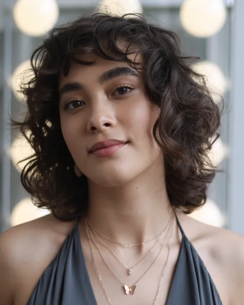 Soft Shoulder Length Curls