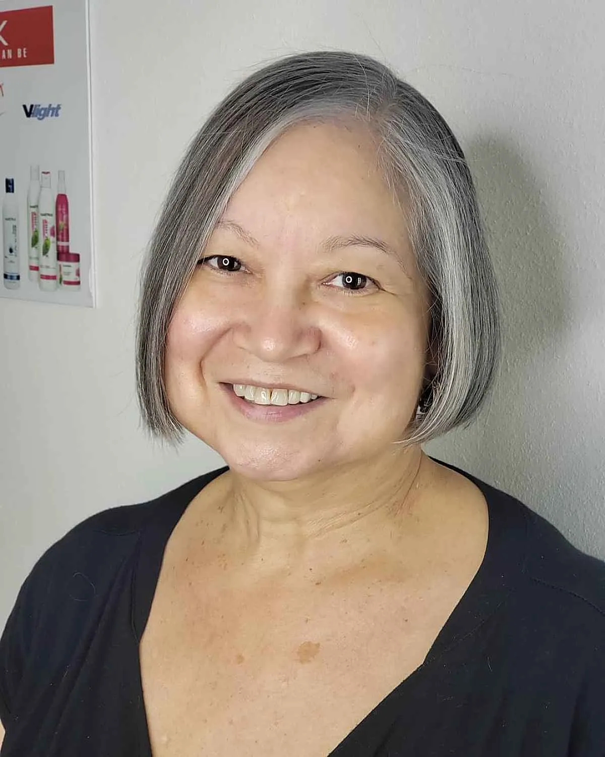 Chic Bob for Mature Women with Fine Hair
