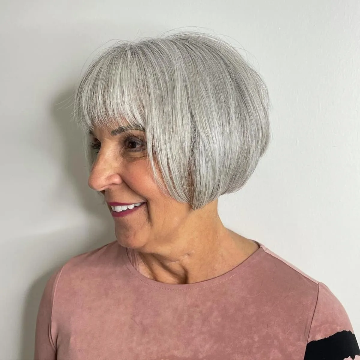 Chic French Bob with Fringes