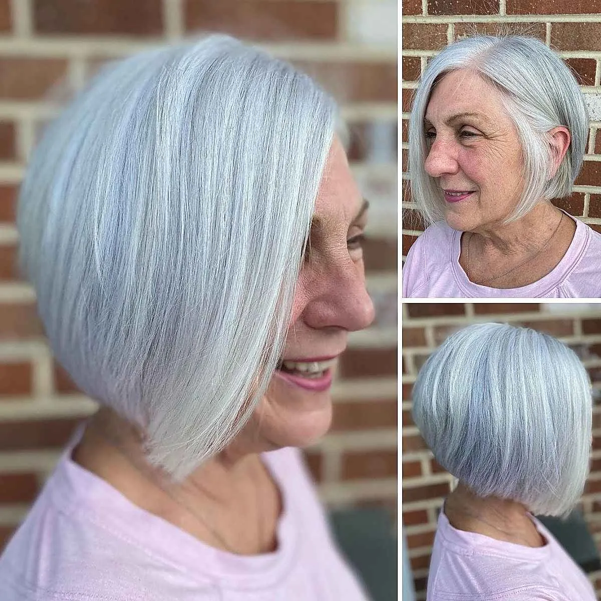 Elegant Chin-Length Bob for Mature Women